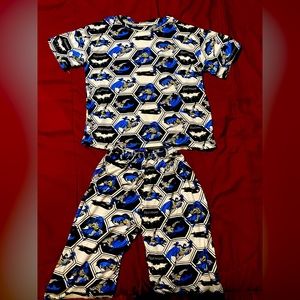 Boy Batman pajamas top and bottom.